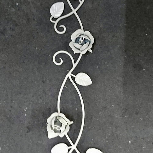 アイアン薔薇の装飾パネル W60cm 国産 高級 外装 装飾 鉄製バラ