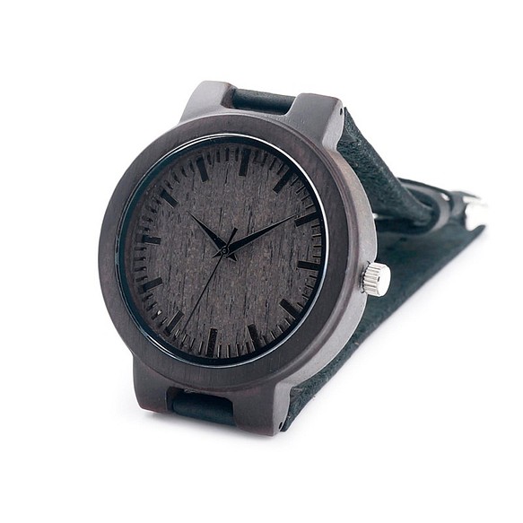 温もりある天然木製 腕時計 ウッド ハンドメイド<0021> 1枚目の画像