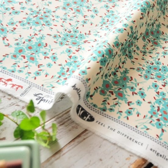 生地 Calico Days Aqua -SPT-85225 -ART GALLERY FABRICS 生地