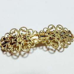 gold lace バレッタ 1枚目の画像