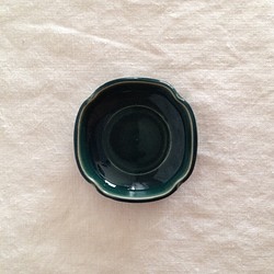 正方リム豆皿(グリーン) 1枚目の画像