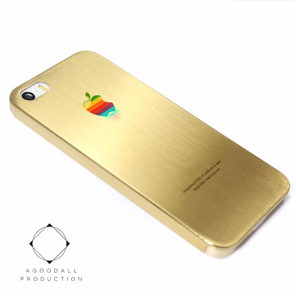 Iphone5 5s Se 合金チタンケースカバー マットゴールド 金 レインボー Iphoneケース カバー A Good All 通販 Creema クリーマ ハンドメイド 手作り クラフト作品の販売サイト