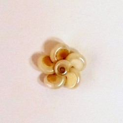 【HSOC海貝原創】手工‧材料包‧白色䗉螺‧五葉貝殼花(3入) 第1張的照片