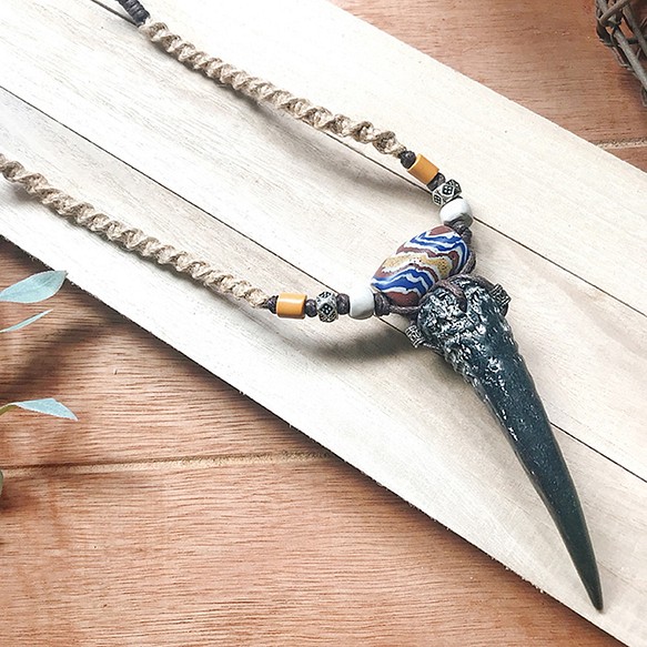 魔力山羊角項鍊項鍊wild Spade 的作品 Creemaー來自日本的手作 設計購物網站