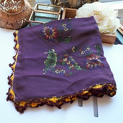 Turkey traditional embroidery scarf showl BRUSA31 第1張的照片