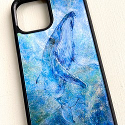［iPhone各種］受注制作　クジラのケース 1枚目の画像