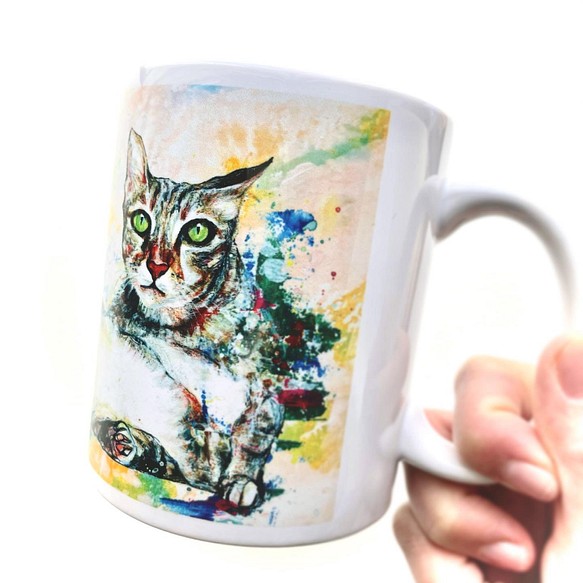 ネコのマグカップ 1枚目の画像