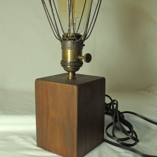 エジソン電球付き アンティーク テーブルランプ スタンドライト 