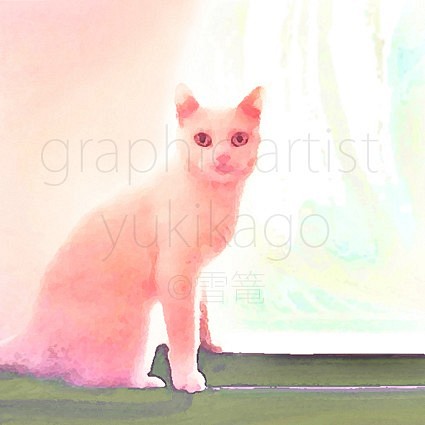 「ユニ・Uni」猫の肖像画 1枚目の画像