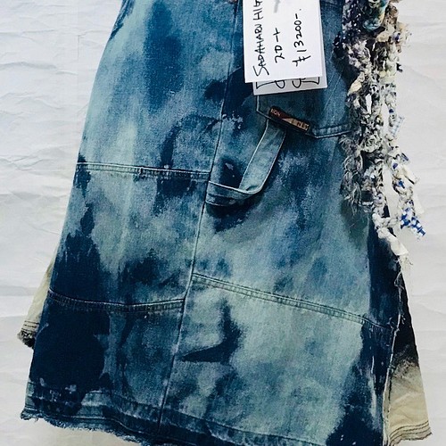 古着リメイク】USED REMAKE DENIM EMBROIDERY SKIRT ミニスカート