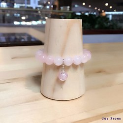 Diffuser Bracelet 10mm Rose Quartz Beads Precious Stones 1枚目の画像