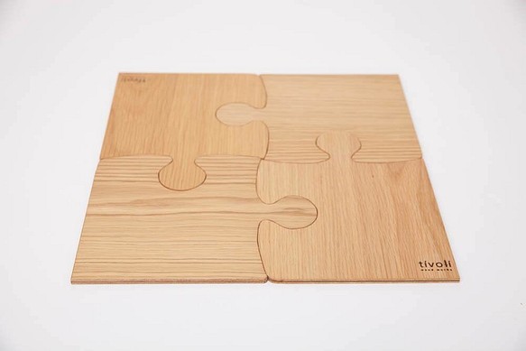 Large Wood Puzzle Tray with Handles – Hangout Home