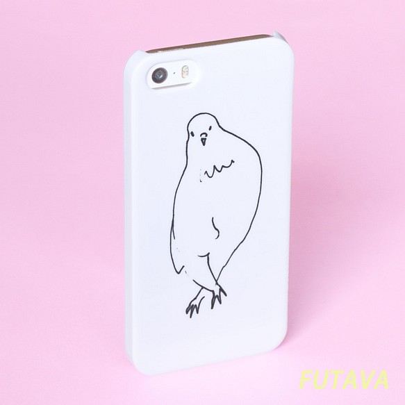 足バッテン貴婦人 スマホケース 白 機種選べます トリ 鳥 ハト 鳩 インコ イラスト シンプル 可愛い Iphone Iphoneケース カバー Futava 通販 Creema クリーマ ハンドメイド 手作り クラフト作品の販売サイト