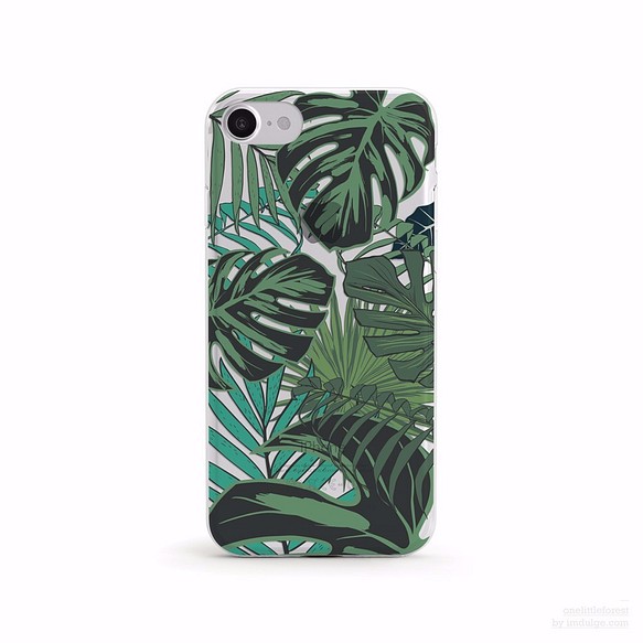 熱帶林葉 - 防摔透明軟殼- iPhone 7, iPhone 7 plus, iPhone 6, iPhone SE 第1張的照片