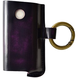 グローケース グロー ケース レザー glo 革 アドバンティックパープル メンズ レディース 名入れ刻印可 送料無料 1枚目の画像