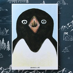 明信片 postcard｜驚訝的企鵝 第1張的照片