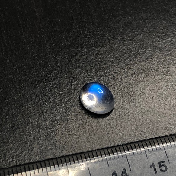 裸石裸石。精品藍暈橢圓月光石#A003 第1張的照片