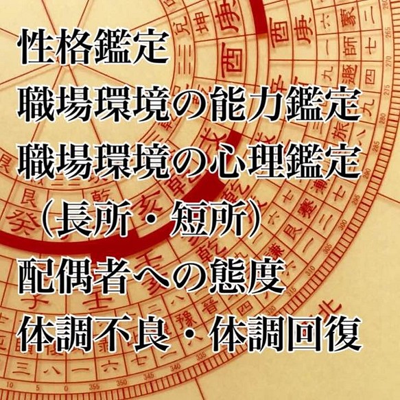 本格 四柱推命】 性格 社会運 職場環境 健康【占い】 約3300文字