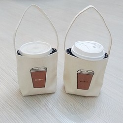 環保飲料提袋 咖啡提袋 2入組 第1張的照片