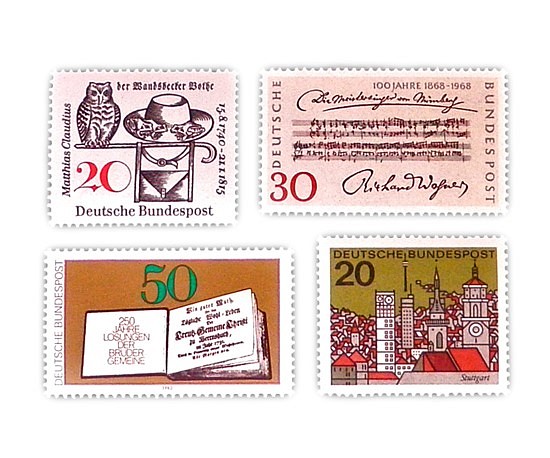 ドイツ切手（聖書と楽譜）Germany　DA-STE086 1枚目の画像
