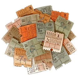 英国Vintageバスチケット24枚セット【England】DA-CO085 包装紙・ラッピングペーパー DAISY 通販｜Creema(クリーマ)
