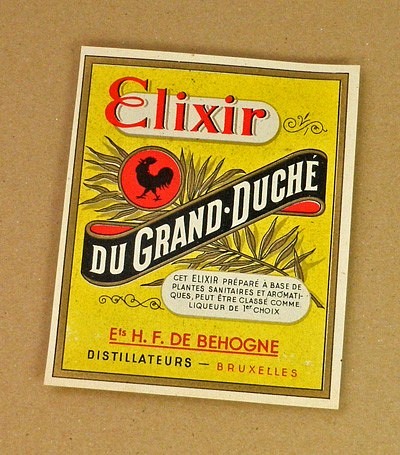 1枚/ Vintage ラベル Vol. 5（Elixir Du Grand Duche）DA-LA005 1枚目の画像
