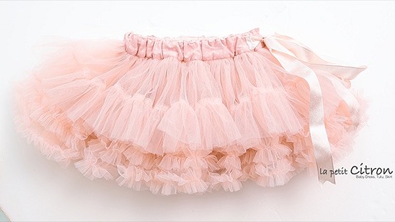 Sweet Baby Pink Handmade Classic TUTU 浪漫粉藕色手工澎澎裙 第1張的照片