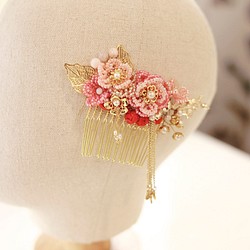 Handmade Beads Bridal Headpiece, Oriental headpiece 華麗新娘中式髮飾 第1張的照片