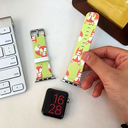 Apple Watch Strap Series 1 & Series 2 真皮手錶帶 更換式蘋果錶帶 - 可愛小狐狸 第1張的照片