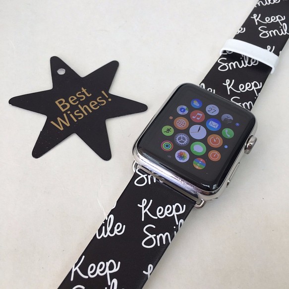 Apple Watch Strap Series 1 & Series 2 真皮手錶帶蘋果錶帶 - Keep Smile 第1張的照片