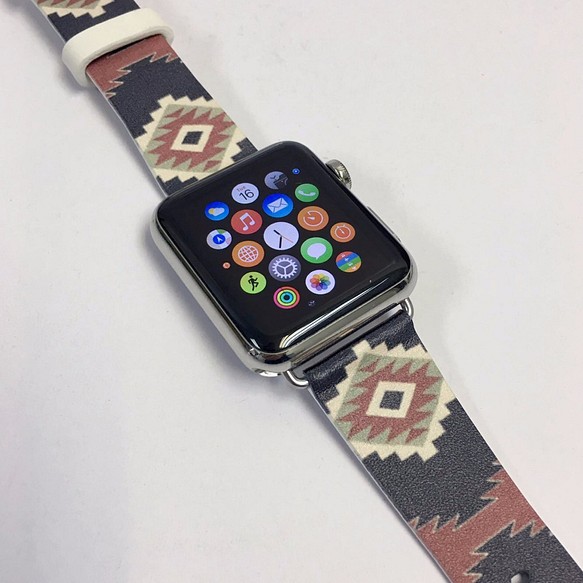 § AppleWatch 38mm / 42mm 真皮手錶帶 蘋果錶帶 § 靛藍部落 第1張的照片