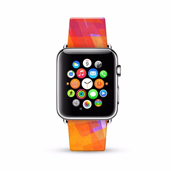 § AppleWatch 38mm / 42mm 真皮手錶帶 蘋果錶帶 §  色彩圖案 第1張的照片
