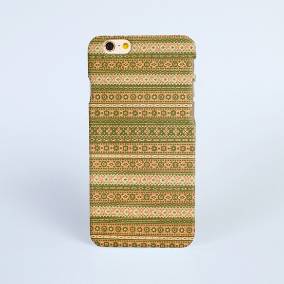 【iPhone 電話殼 Samsung Galaxy 手機殼 磨砂硬殼】布上的啡花紋 cr80 第1張的照片