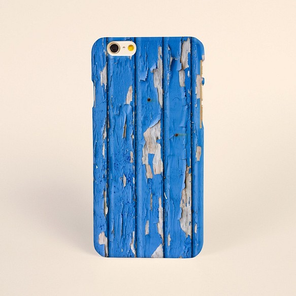 【iPhone 電話殼 Samsung Galaxy 手機殼 磨砂硬殼】藍木 第1張的照片