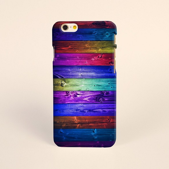 【iPhone 電話殼 Samsung Galaxy 手機殼 磨砂硬殼】彩虹木 02 第1張的照片