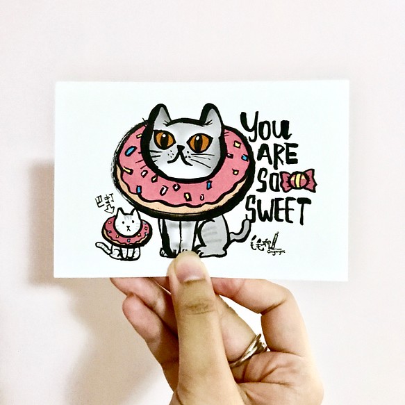 貓貓明信片 you’re so sweet 第1張的照片