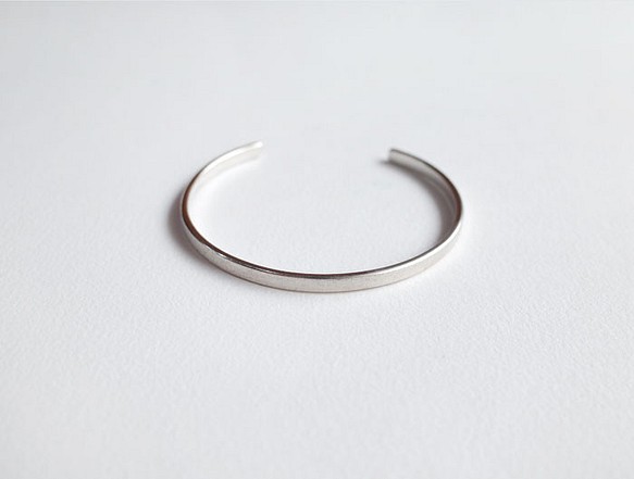 ni.kou純銀平面砂紋手環 -專屬訂單 butla 第1張的照片