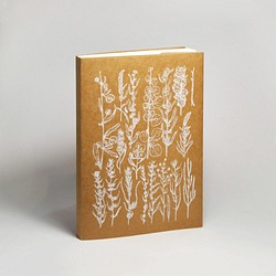 空白素描紙筆記本-花花草草系列2 白(手工絹印) 第1張的照片