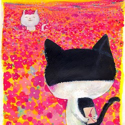 『Creema春の福袋』幸せの予感2点セット「ラブレター」と「花畑白猫さんのステンドグラスペンダント」 1枚目の画像