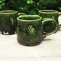織部マグカップ  mug 1枚目の画像