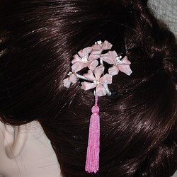 桜のミニ簪(Ⅵ) 1枚目の画像