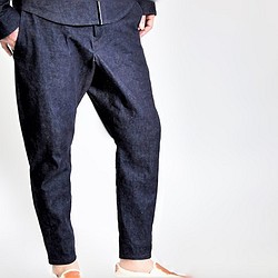 10oz denim Tapered pants (switching chambray)  JAPAN MADE 第1張的照片