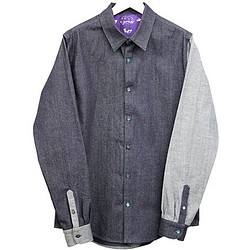 [僅限此時] [特價] [僅限一款產品]岡山製造的高品質牛仔布牛仔布襯衫 第1張的照片