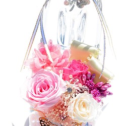 粉色水晶玻璃“玻璃鞋” Rose 3輪帶特殊情況 第1張的照片