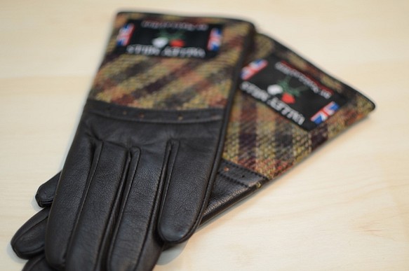 レディース 手袋 BRITISHWOOL 牛革 本革 日本製 国産 高級（レディース