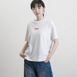 [春夏3月8月]誕生月Tシャツ_9SF004_White 1枚目の画像