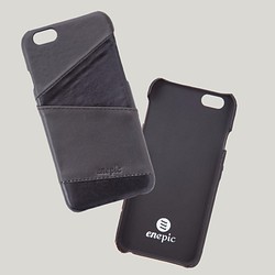 【5折】真皮皮革手機背蓋 | KAHLÚA可可利口‧iPhone 6/6s (Plus) - 黑灰色 第1張的照片