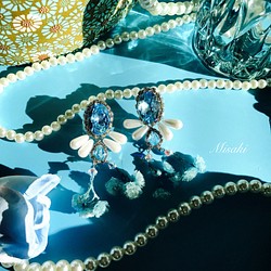 MISAKI ACC施華洛世奇系列「人魚的眼淚」耳飾 第1張的照片