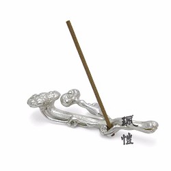 純銀靈芝香插 Ganoderma-shaped silver incense plug 第1張的照片