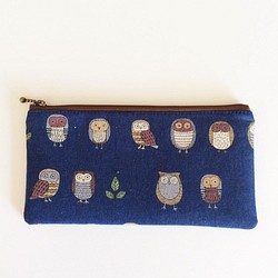 銷售扁袋（貓頭鷹海軍藍） 第1張的照片